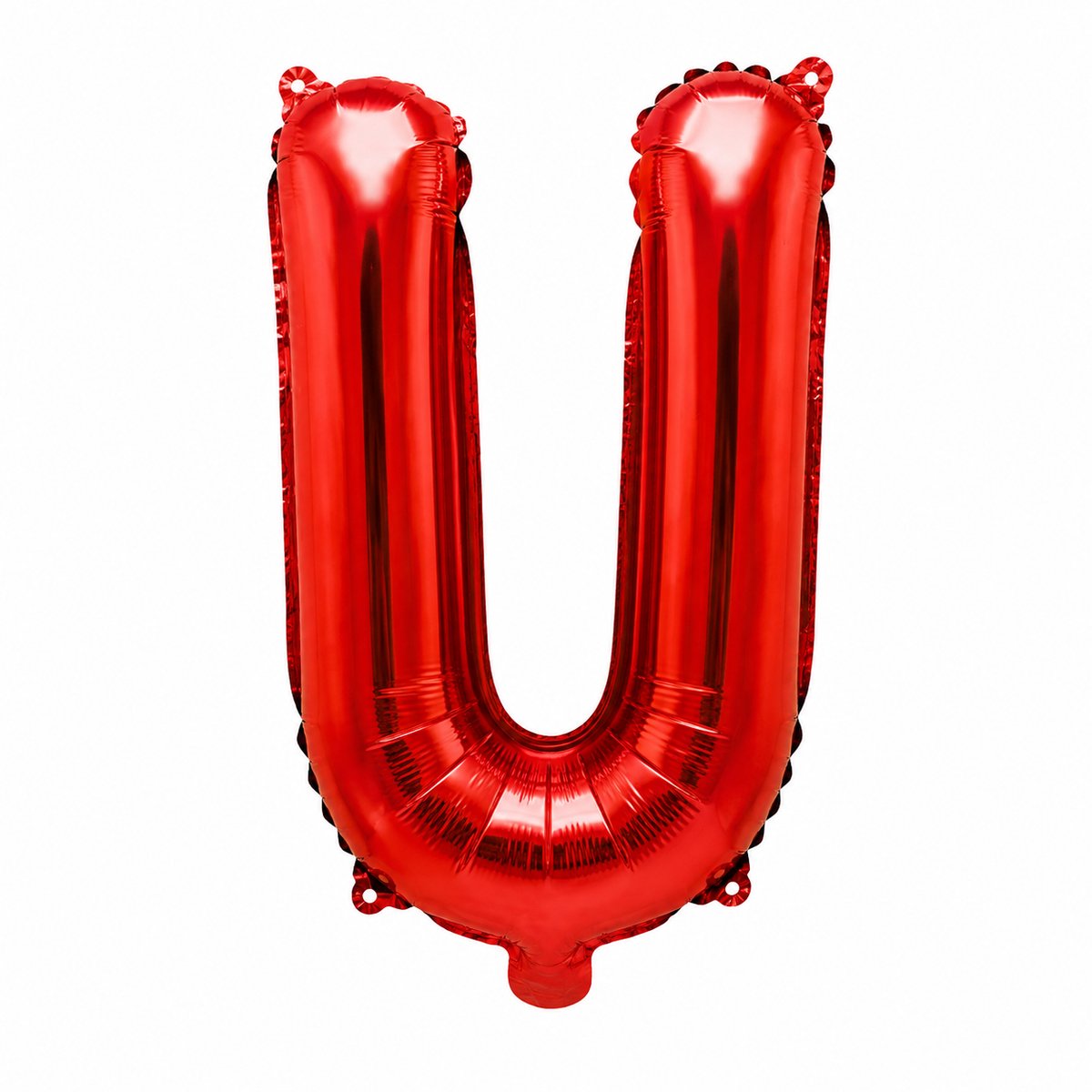 Fienosa Letterballon U Rood – 40 cm – Folieballon Letter U – Verjaardag Versiering – Feestdecoratie