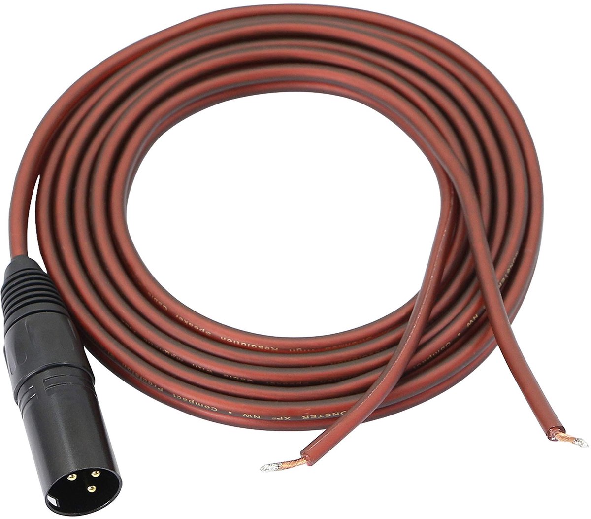Omgoods - Professionele XLR Speaker Kabel met 3-Pin Male Connector (2M)