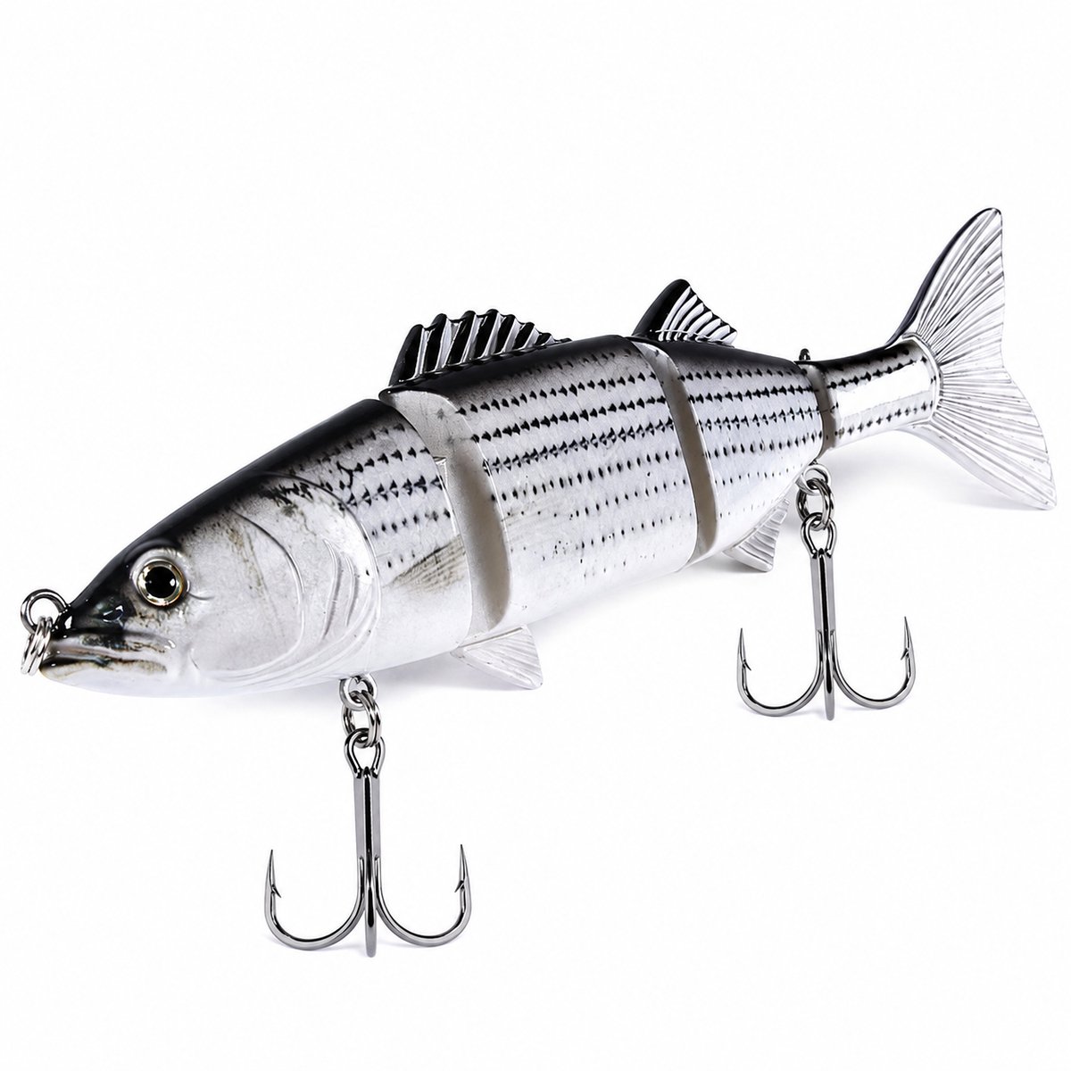 S&D | Grote Swimbait - 24 cm - 140 g - Grijs - XL Snoek Kunstaas