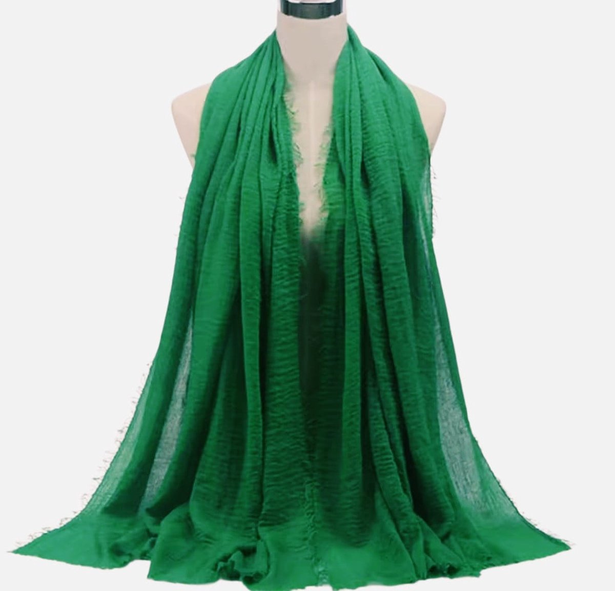 Mooie dunne dames sjaal groen- Langwerpige sjaal- Youhomy accessoires Shawl- Omslagdoek vrouwen-scarf - sjaal - viscose| Zomer sjaal vakantie| Strand| Bikini Wrap