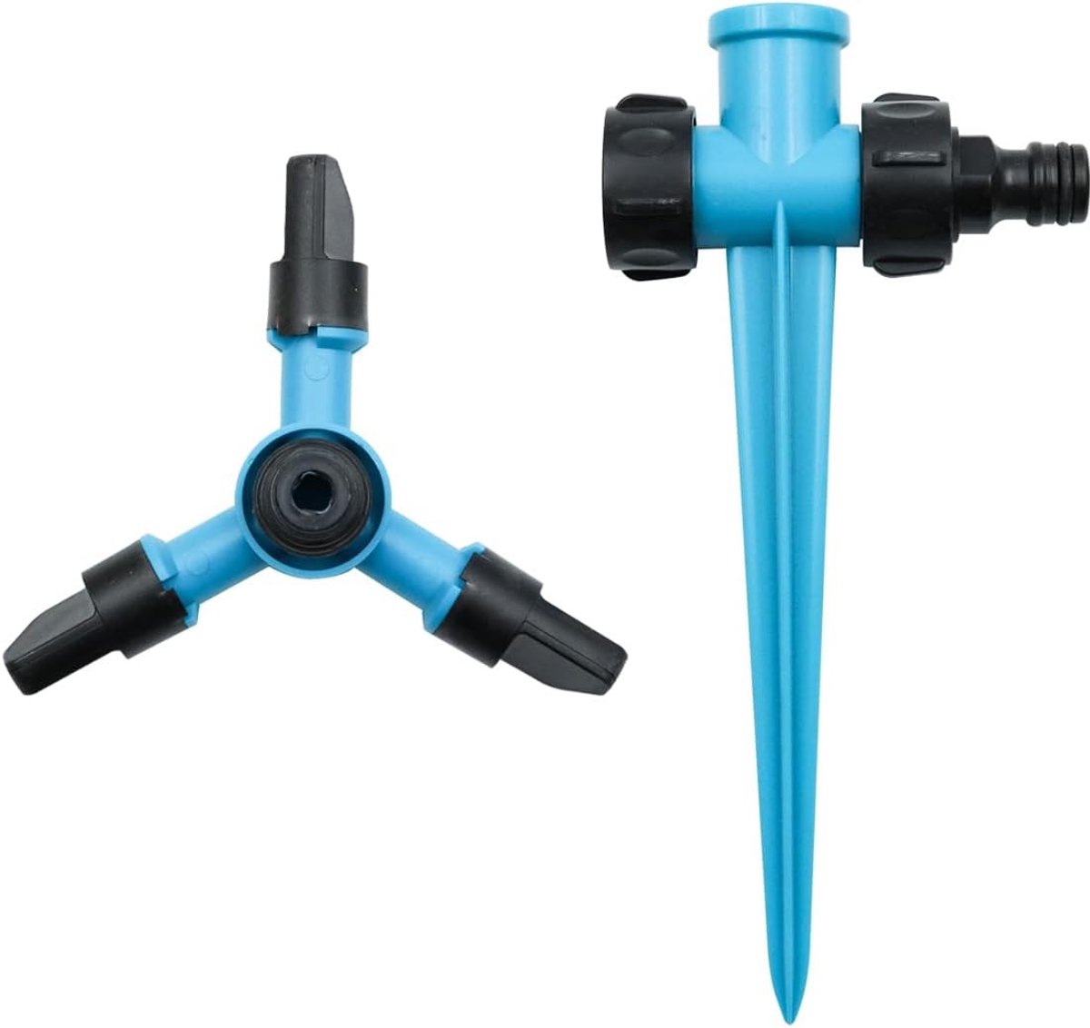 Roterende Gazonsproeier - Blauw - 23 cm - Automatisch Irrigatiesysteem - Voor Tuin en Buitenruimte