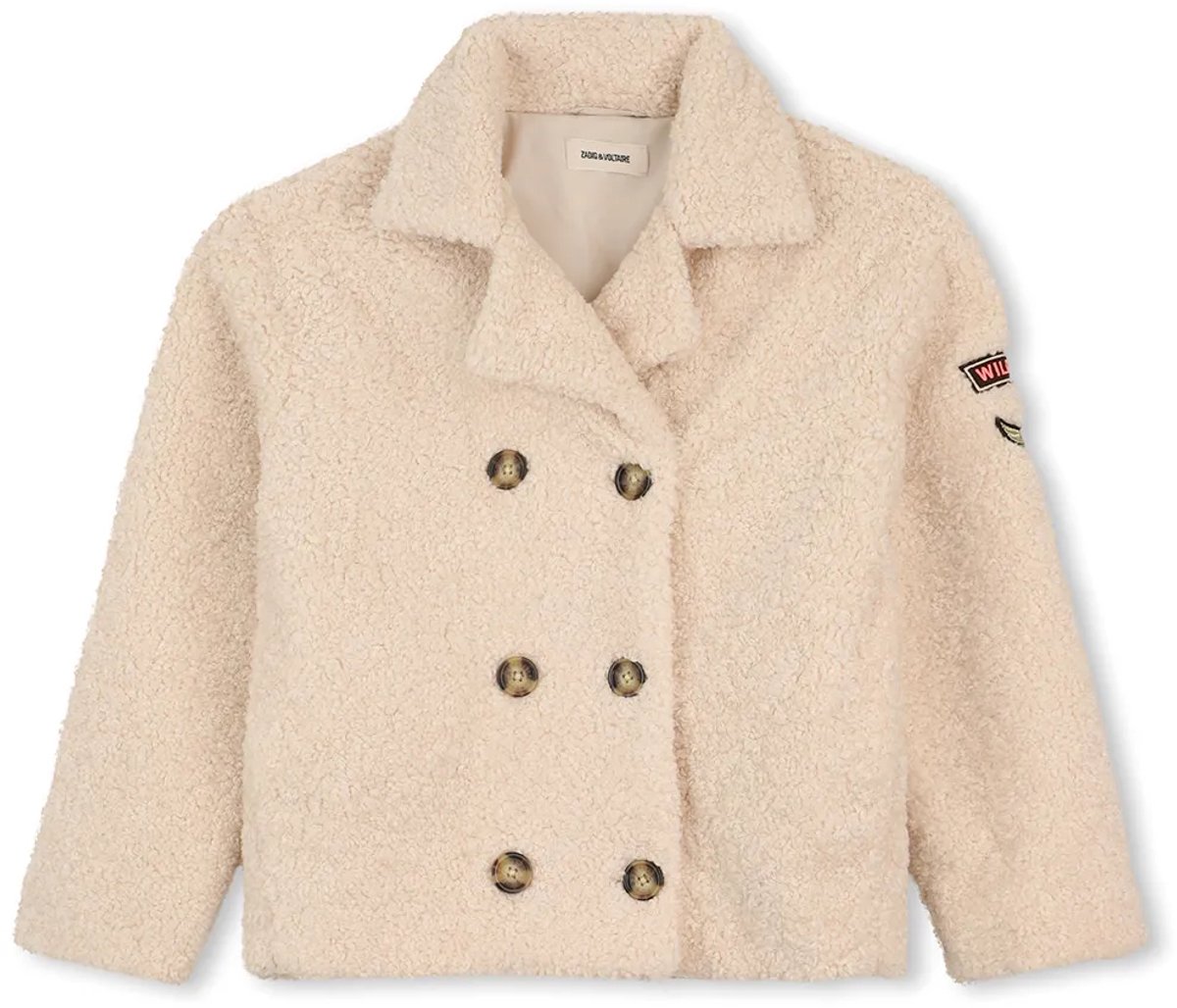 Zadig & Voltaire X60834 Jas Beige 8 Years Meisje
