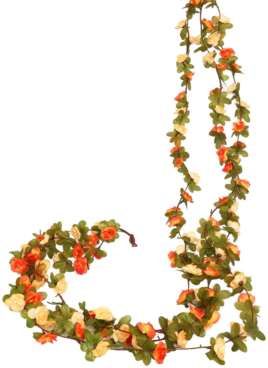 SolidKeus - 3 Stuks Kunstmatige Rozen Garlands voor Decoratie en Bruiloften