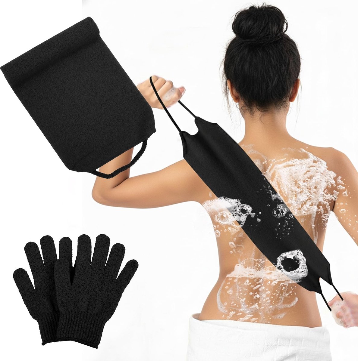 SolidKeus - 3-delige Exfoliërende Lichaams Scrubber Set voor een Verfrissende Douche