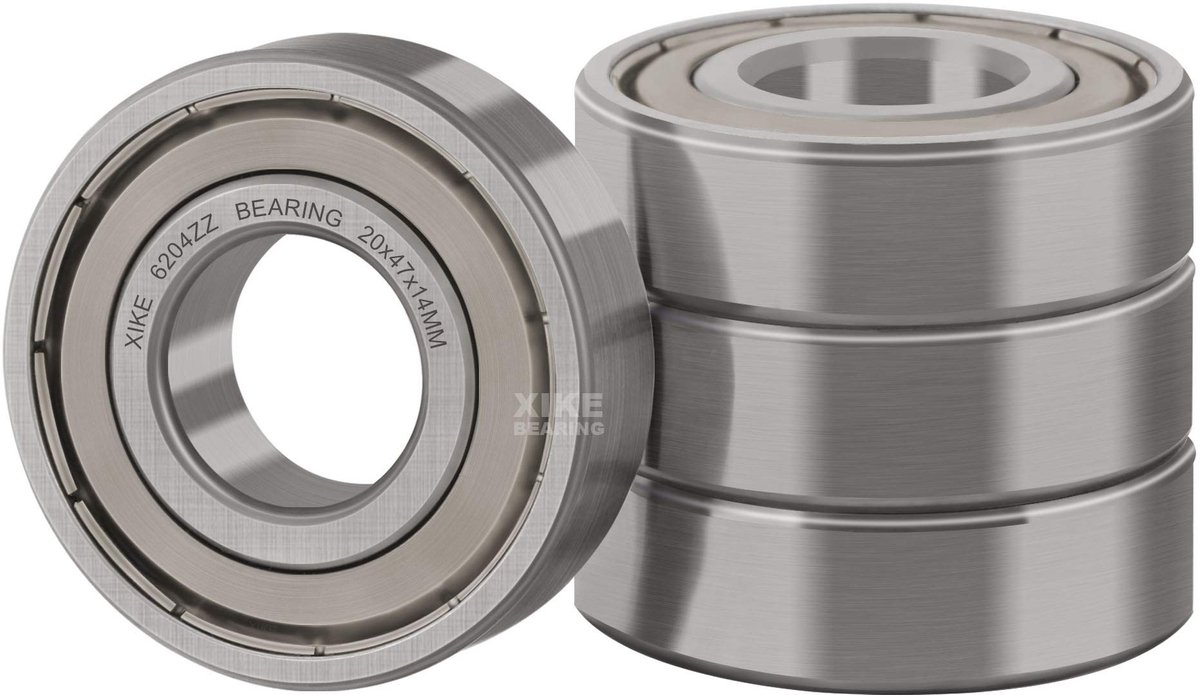 SolidKeus - 4 Stuks 6204ZZ Kogellagers 20x47x14mm met Metalen Afdichtingen