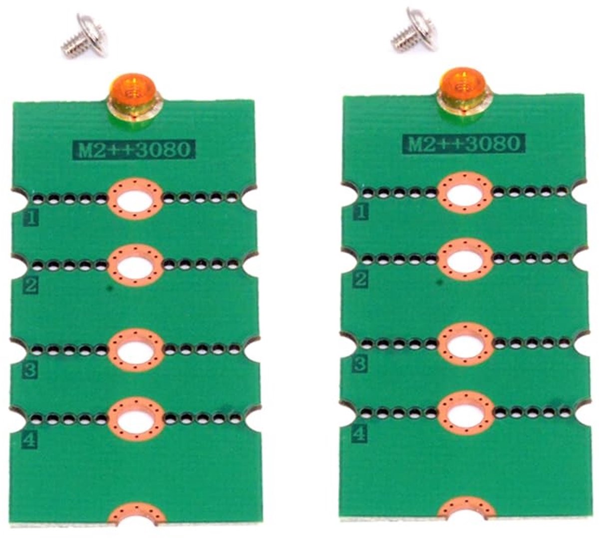 SolidKeus - M.2 NVME M2 Extensie Adapter Beugels 2 Stuks