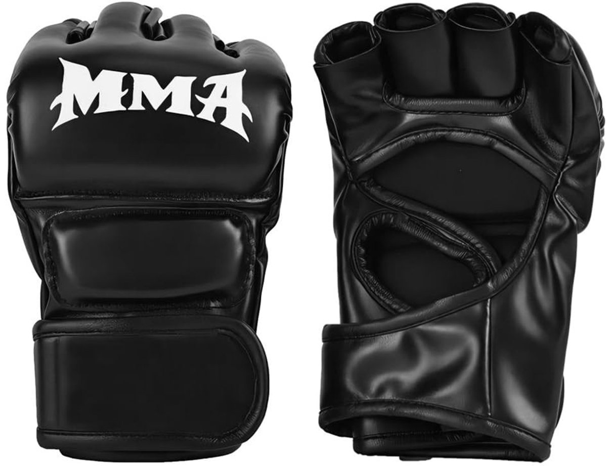 SolidKeus - Halve Vinger MMA Handschoenen voor Boksen en Kickboksen