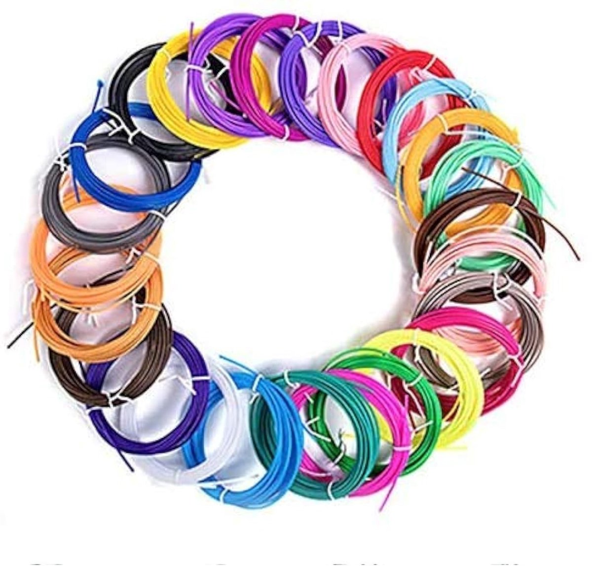 SolidKeus - 3D PLA Filament, 10 Kleuren, 1.75 mm, 5 Meter