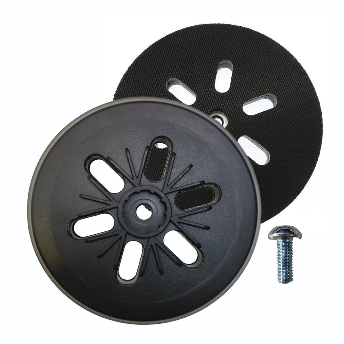 SolidKeus - 150mm Schuurpad met 6 Gaten en M8 Draad voor Eccentrische Schuurmachine