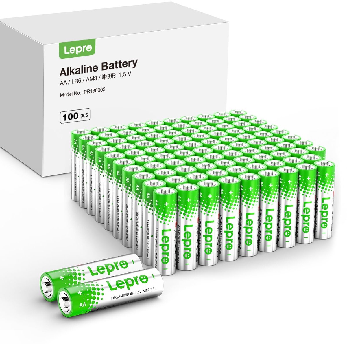 SolidKeus - AA Alkaline Batterijen 100 Stuks