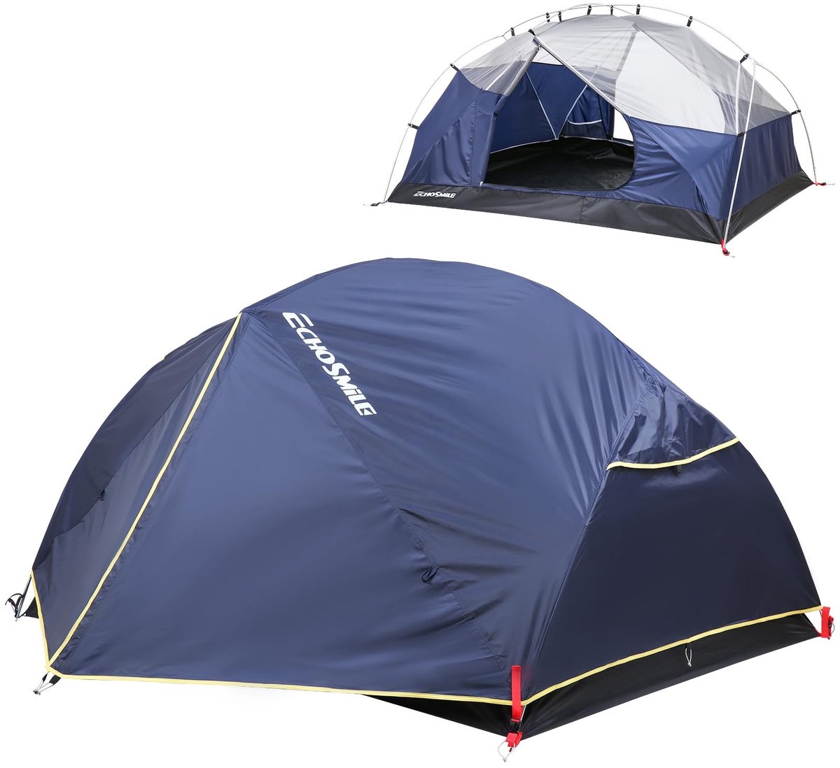 SolidKeus - Dubbele Laag Waterdichte Camping Tent voor 2 Personen