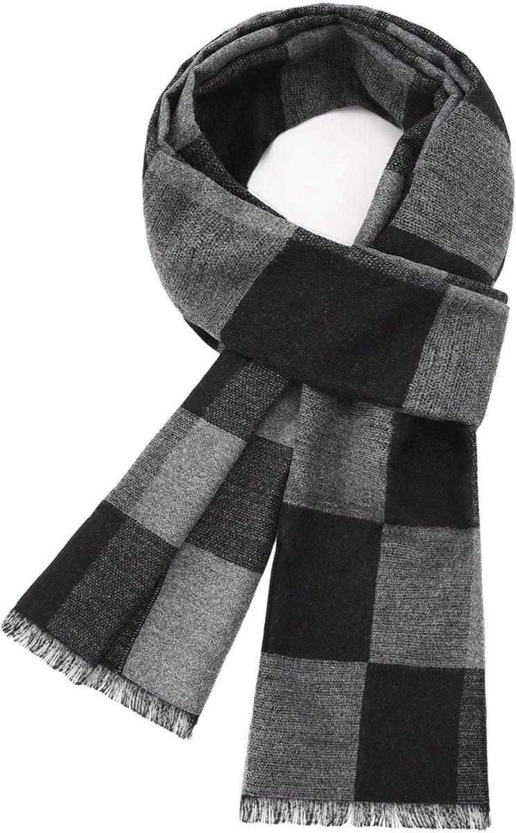 SolidKeus - Heren Sjaal Winter Imitatie Cashmere Zacht en Warm