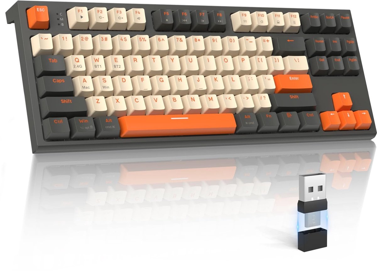 SolidKeus - Draadloos Mechanisch Toetsenbord met Hot-Swappable Switches