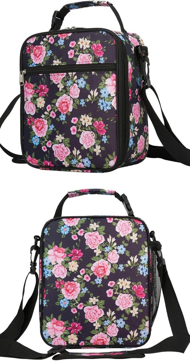 Lunch Container Carrier Picknick Opslag Nieuwe Oxford Doek Rose Amerikaanse Zakelijke Isolatie Bag Slanted Student Lunch Bag 22 X 9 X 26Cm