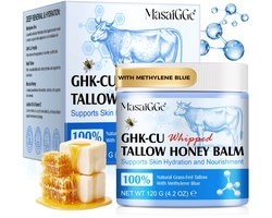 GHK-CU Beef Tallow Honey Balm (120 g) – Copper Peptide Creme – Zalf – Rundervet – Honey