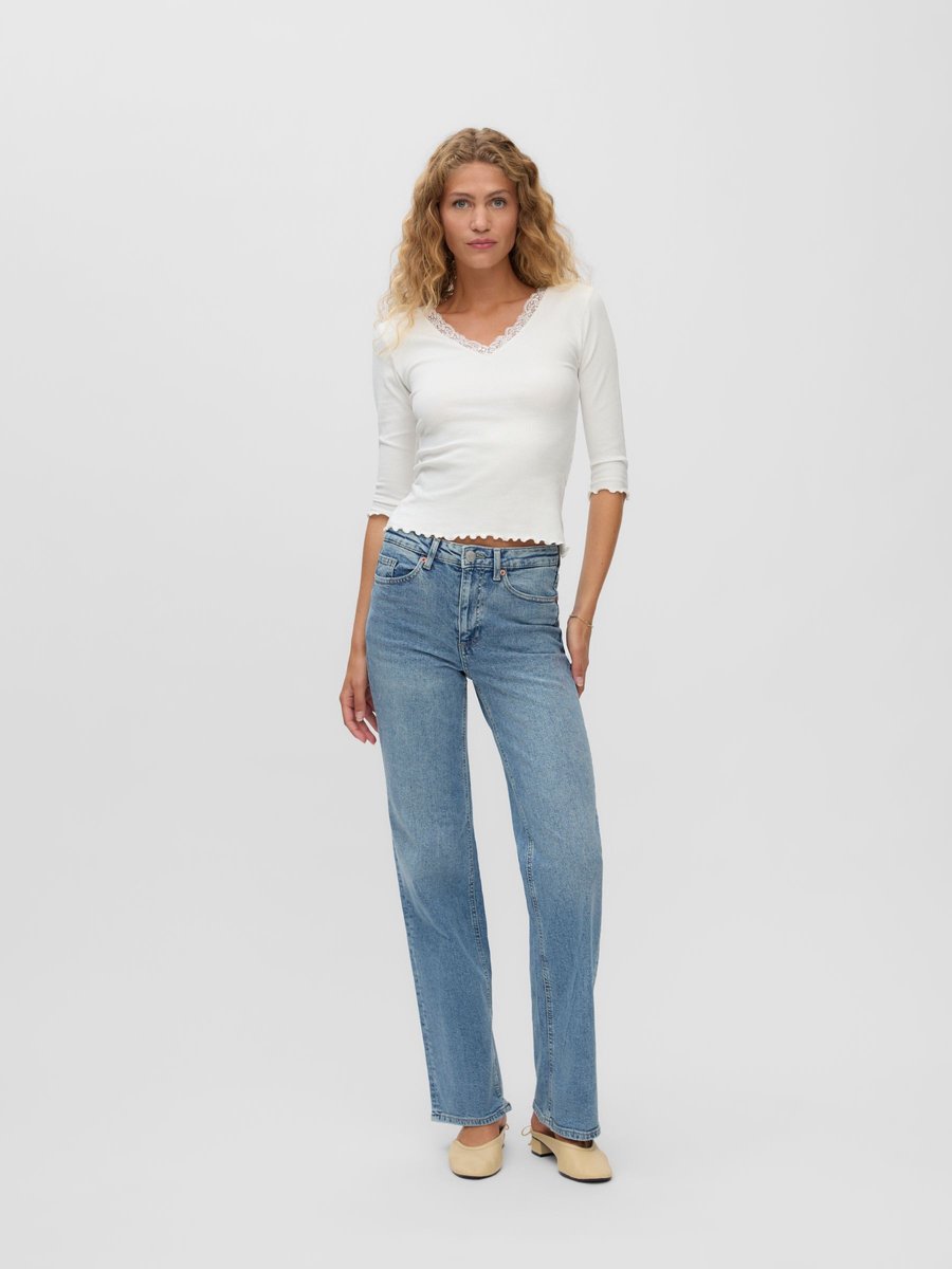 Vero Moda Wide fit jeans VMTESSA-STRETCH High rise Wide leg fit Jeans
