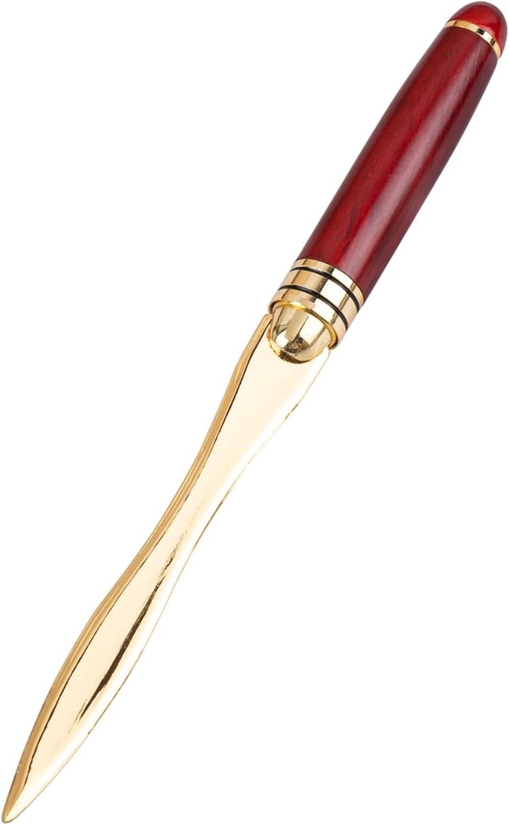 Metalen Briefopener - Rood - 16 cm - Roestvrij Staal - Voor Thuis en Kantoor