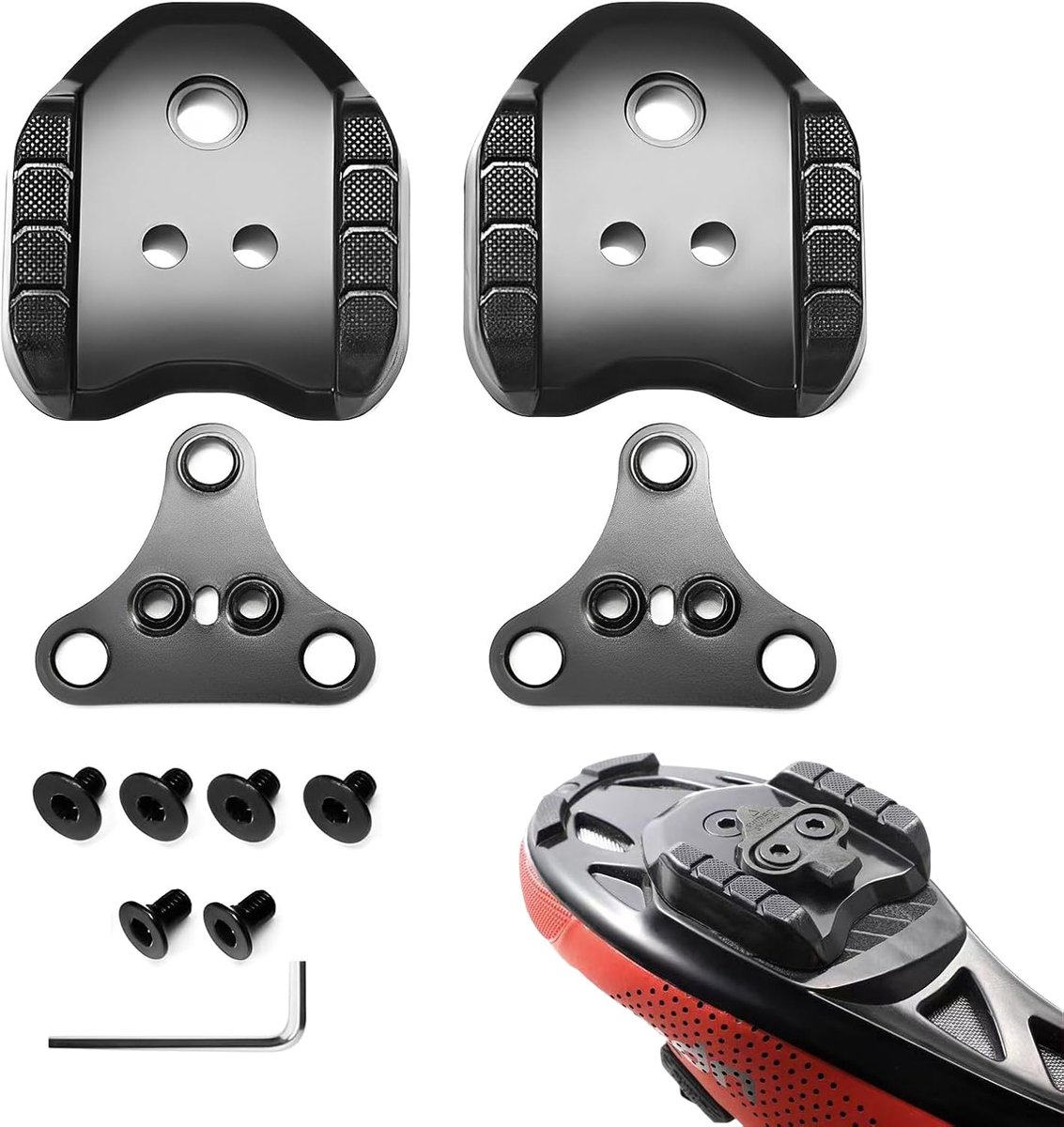 2-Delige Fietsschoenklem Vergrendeling Lug Converter - Compatibel met Shimano SPD - SM-SH41 Fietspedalen - Pedaal Vergrendeling Lug Converter voor Racefiets naar Mountainbike