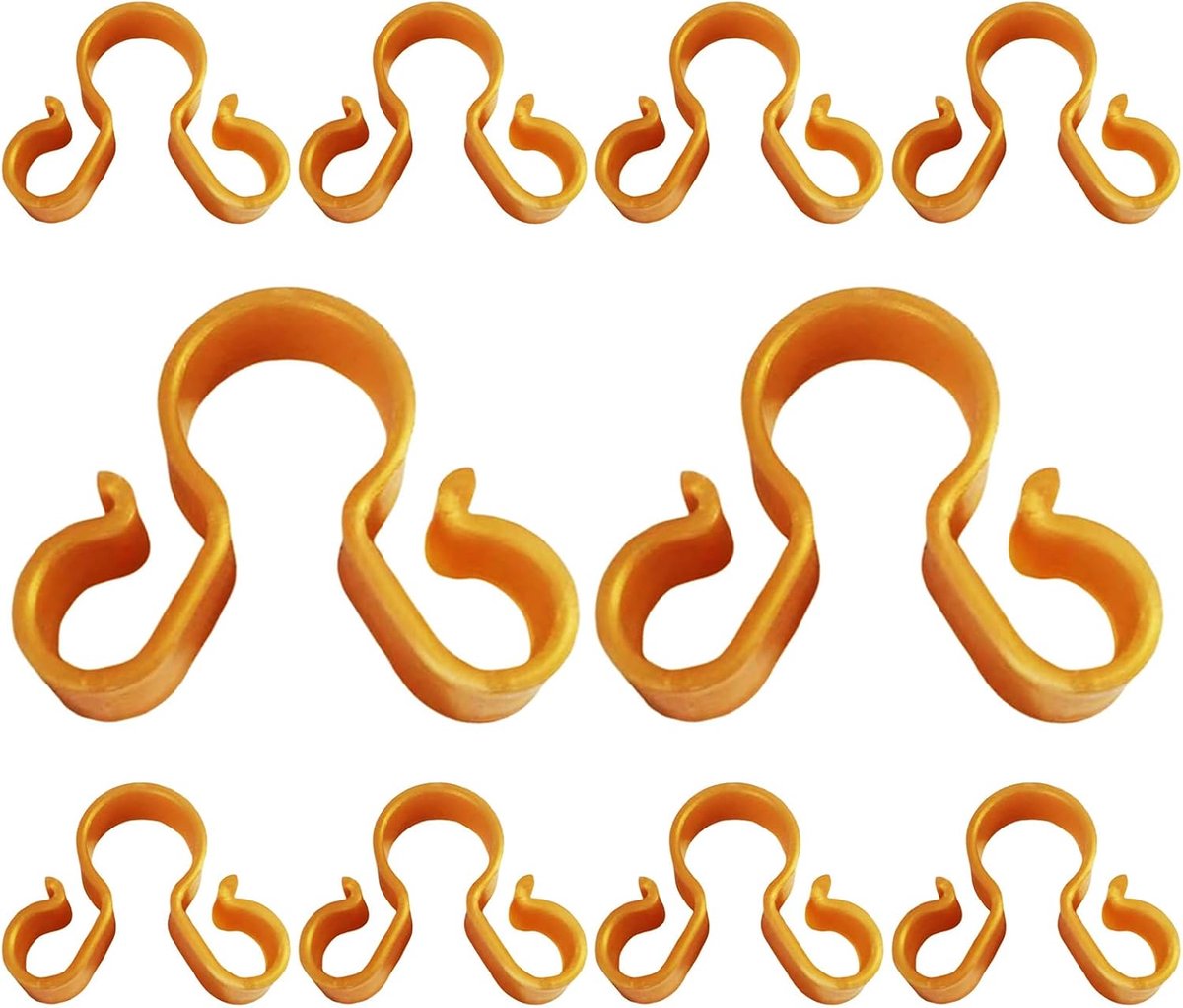 Wijnfles veiligheidsclips, 10 stuks fles sterretjes service hangende gesp houder voor bruiloft verjaardag feestartikelen (goud, dubbele clip)