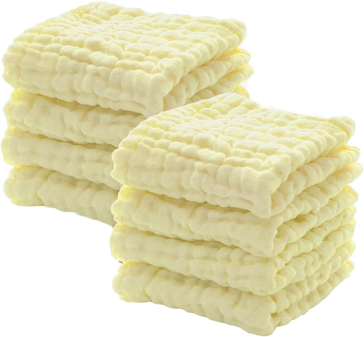 Washandjes, 30 x 30 cm, 100% katoen, zacht en absorberend, multifunctioneel voor pasgeborenen tot peuters (badlappen, slabbetjes, aankleedonderlegger, speekseldoek)