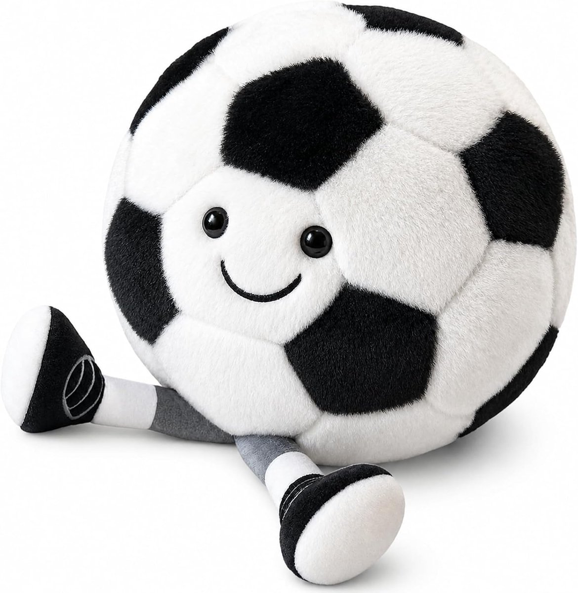 Cadeaus voor jongens - voetbal knuffeldier 27 cm | Voetbalcadeaus voor jongens, voetbal knuffeldier, zachte stof en PP-katoen, als voetbalaccessoire, cadeau, decoratief kussen