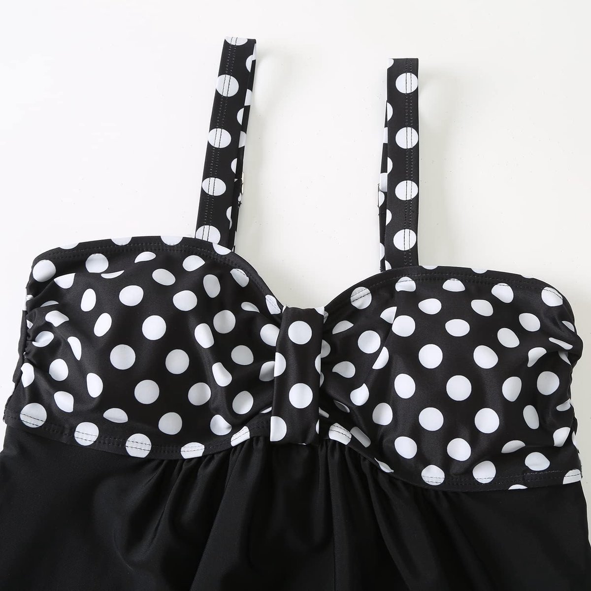 Tankini Badpak voor dames, twee piece push-up badmode strijkloos buikweg