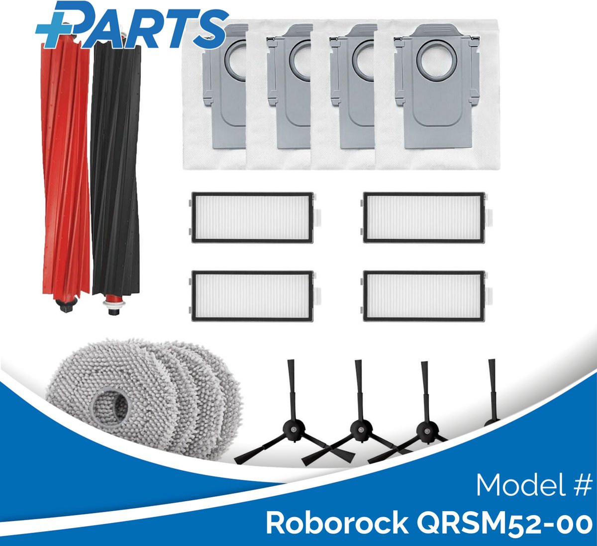 Plus.Parts Roborock QRSM52-00 Onderhoudsset (Plus.Parts® alternatief voor QREVO MASTER SLIM MAINTENANCE SET) Overig
