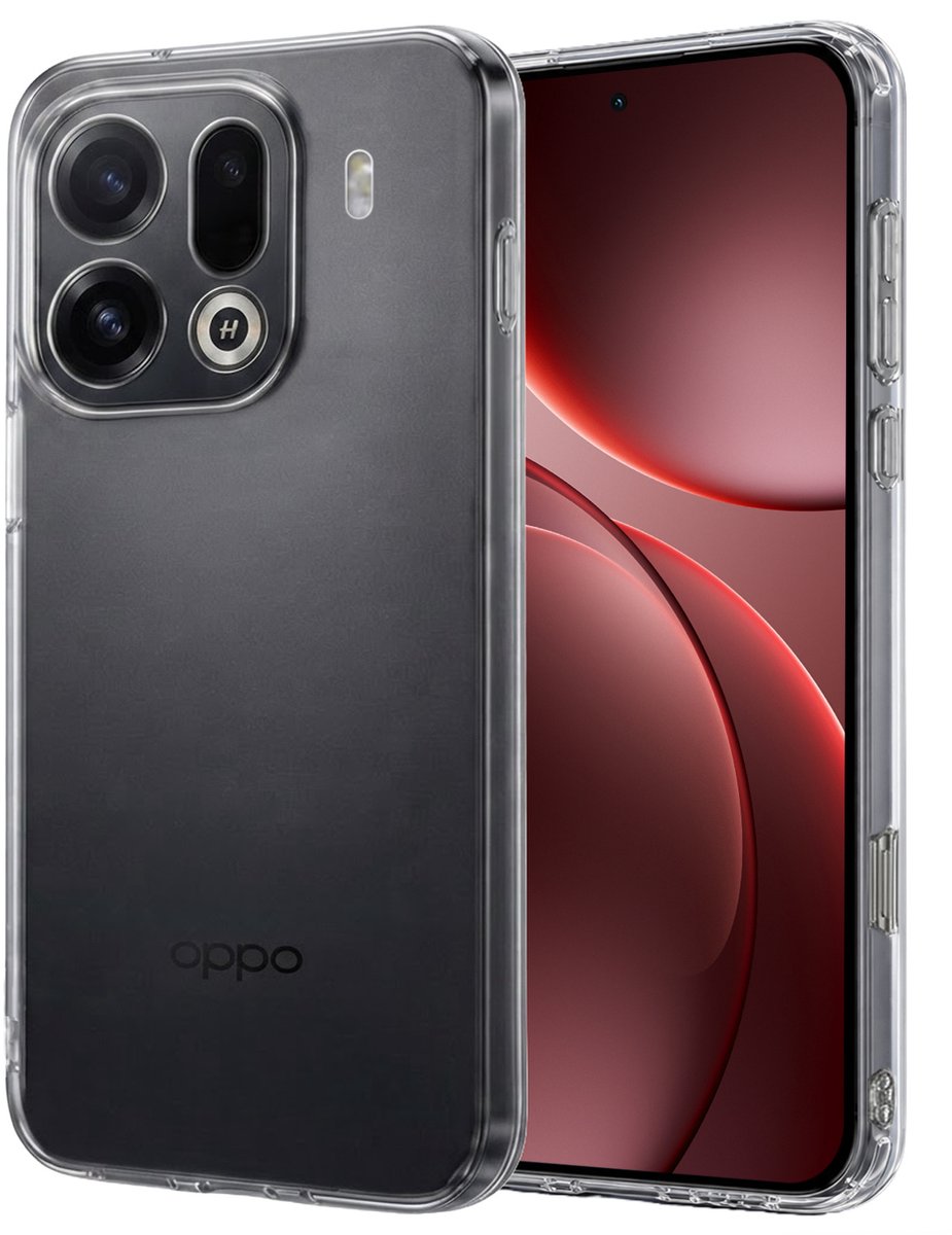 Hoesje - Geschikt voor OPPO Find X9 Pro - Sterk & Shockproof - Hoes Cover - Siliconen Case - Transparant