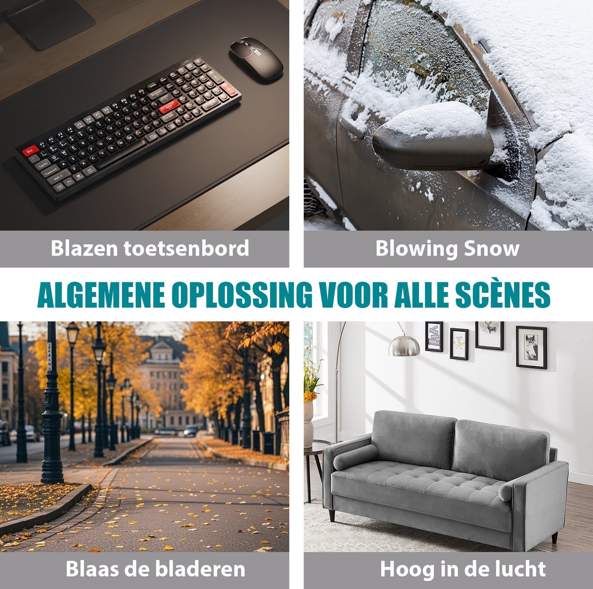 MAWIRON Draadloze Turbo Bladblazer – Compacte Accu Handblazer met Sterke Luchtstroom en 3 Opzetstukken – Voor Tuin, Terras, Garage, Werkplaats en Auto – foto 7
