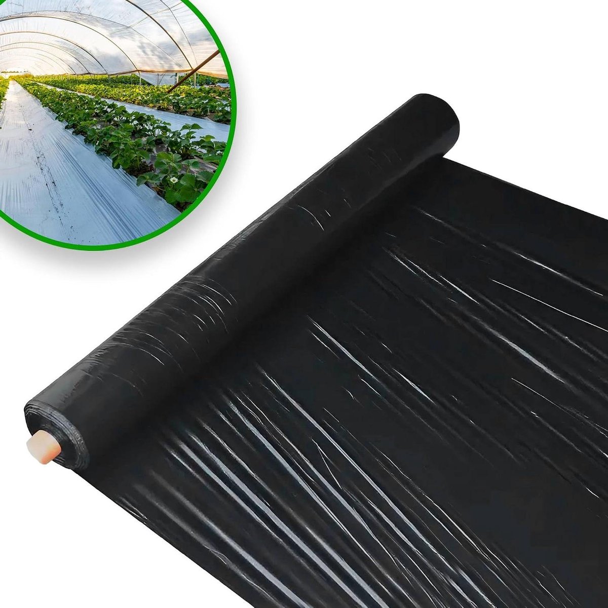 Onkruiddoek - Worteldoek Mulchfolie - Tuinonderhoud - Elastisch Weefsel - 80 cm x 100 m - Zwart