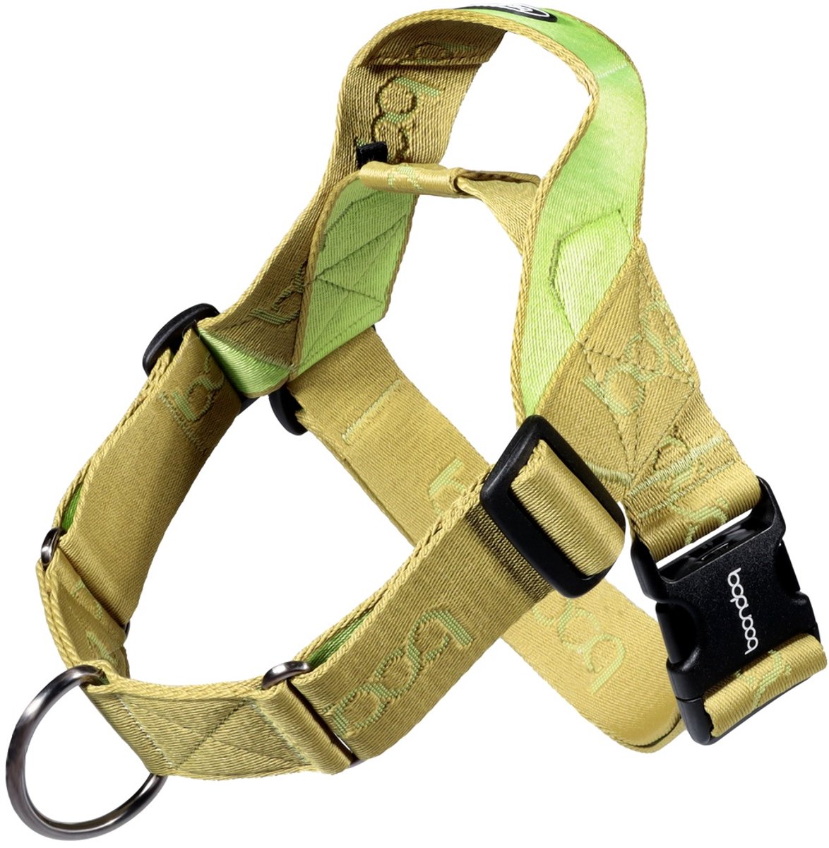 Boondog Hondentuig 0109 - Anti Trek - 2 Bevestigingspunten - Met Handvat - Verstelbaar - Comfortabel Harnas - Kiwi - Maat ML