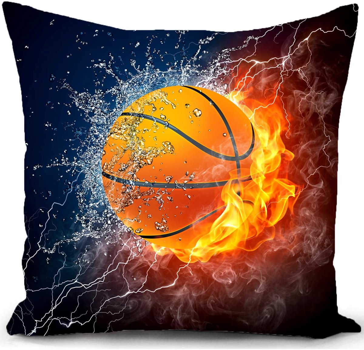 Kussenhoes 40x40 cm Basketball Motief voor Jongeren