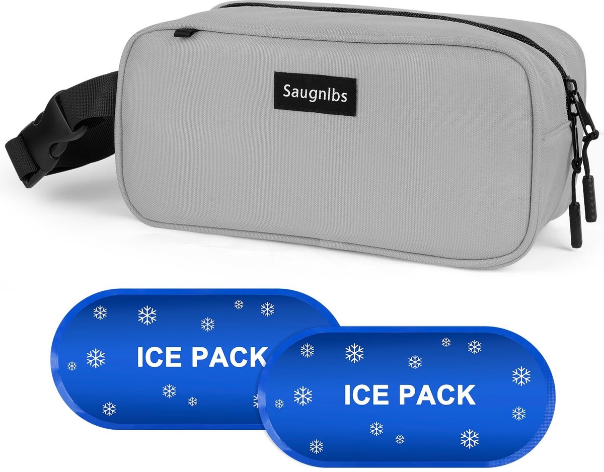 Omgoods - Mini Koeltas met Ingebouwde IJs Packs voor Reizen en Werk