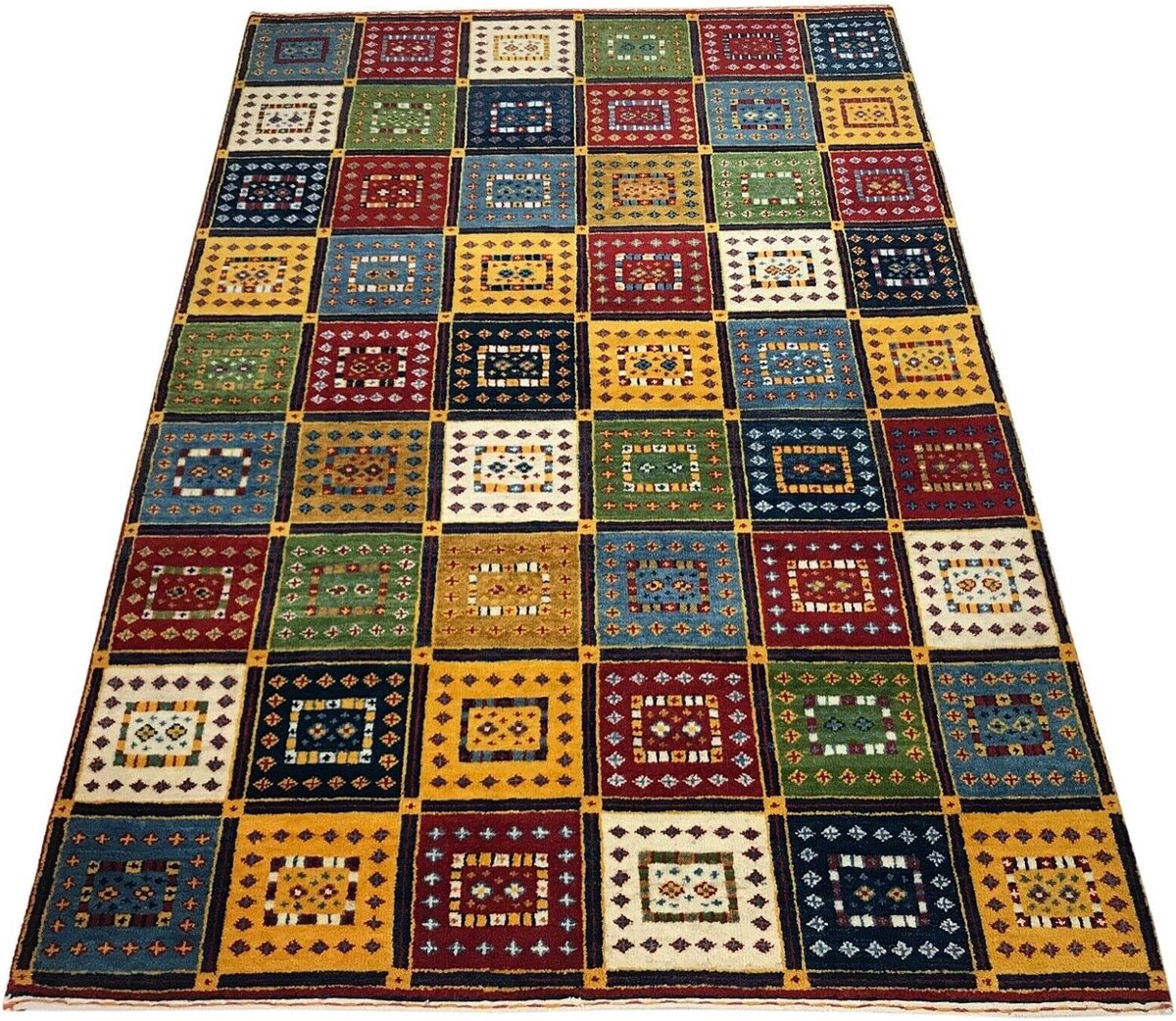 Tapijt 140x200 cm 100% wol handgeknoopt Oosterse tapijt Gabbeh