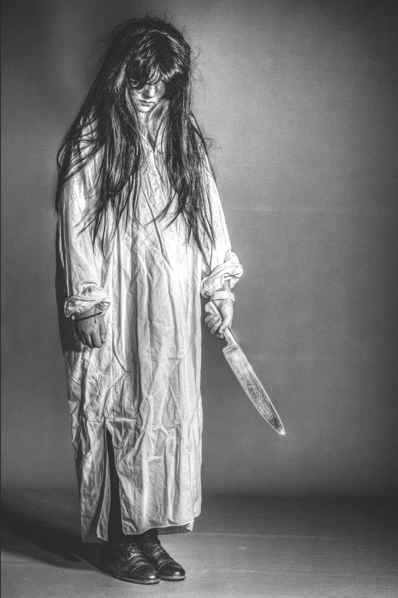 Horror Fan Notebook: Creepy Killer Kid With Butcher Knife