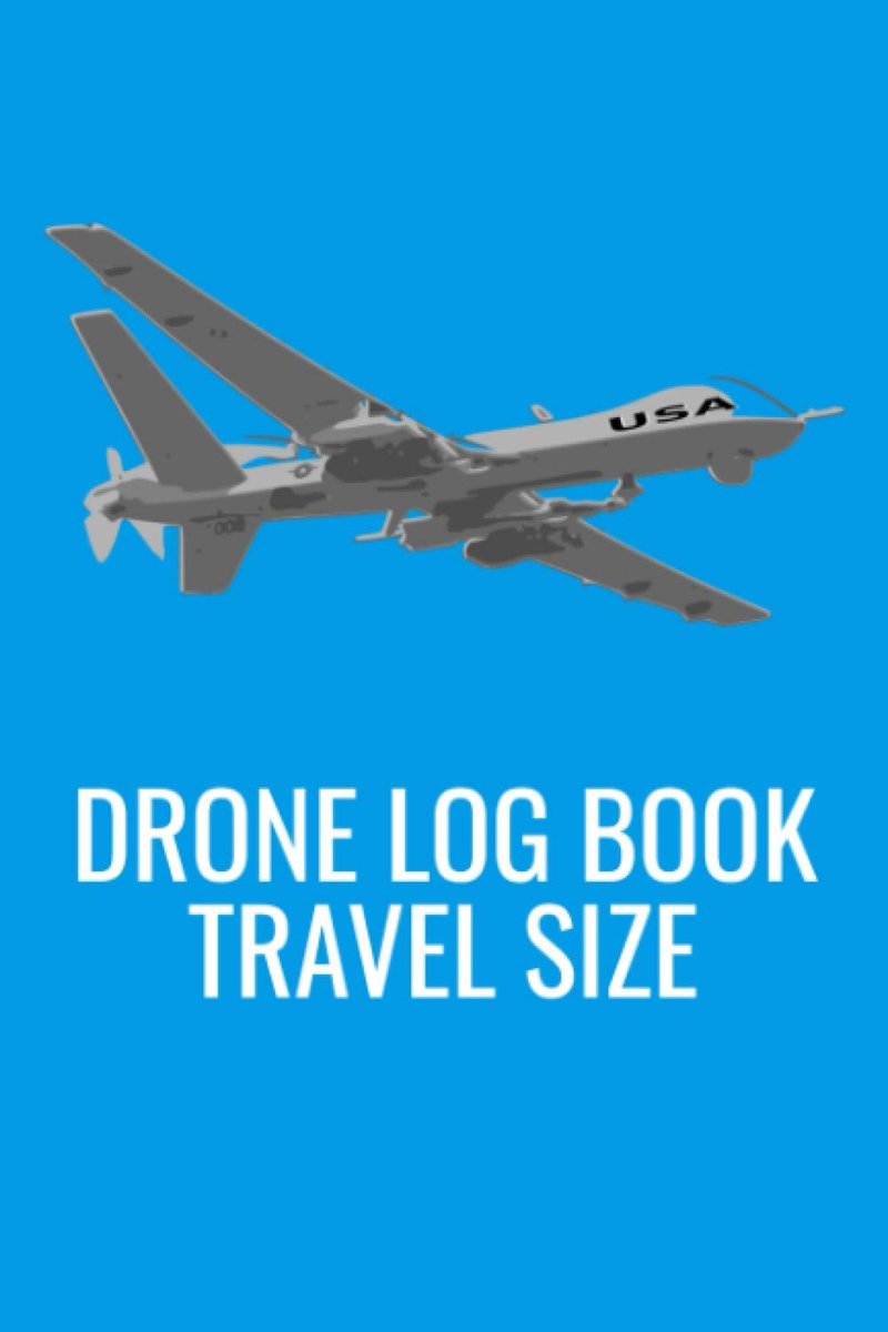 Flight Log Travel Size: Perfect travel size drone log book. Use it for Commercial, professional, personal and hobby use. Buy yours today.