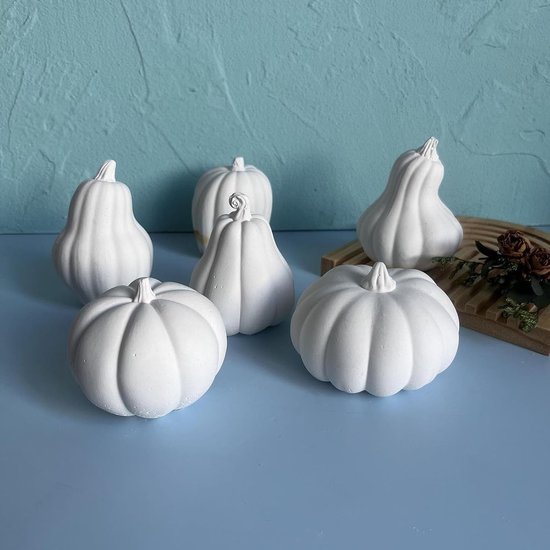 2 stuks siliconen gietvormen, pompoen, 3D-siliconen vorm, pompoen, gietvormen, siliconen, herfst, pompoen, gipsvorm om te gieten, siliconen gietvorm, siliconen herfst, voor kaarsen, gips, sojawas (A) — afbeelding 4