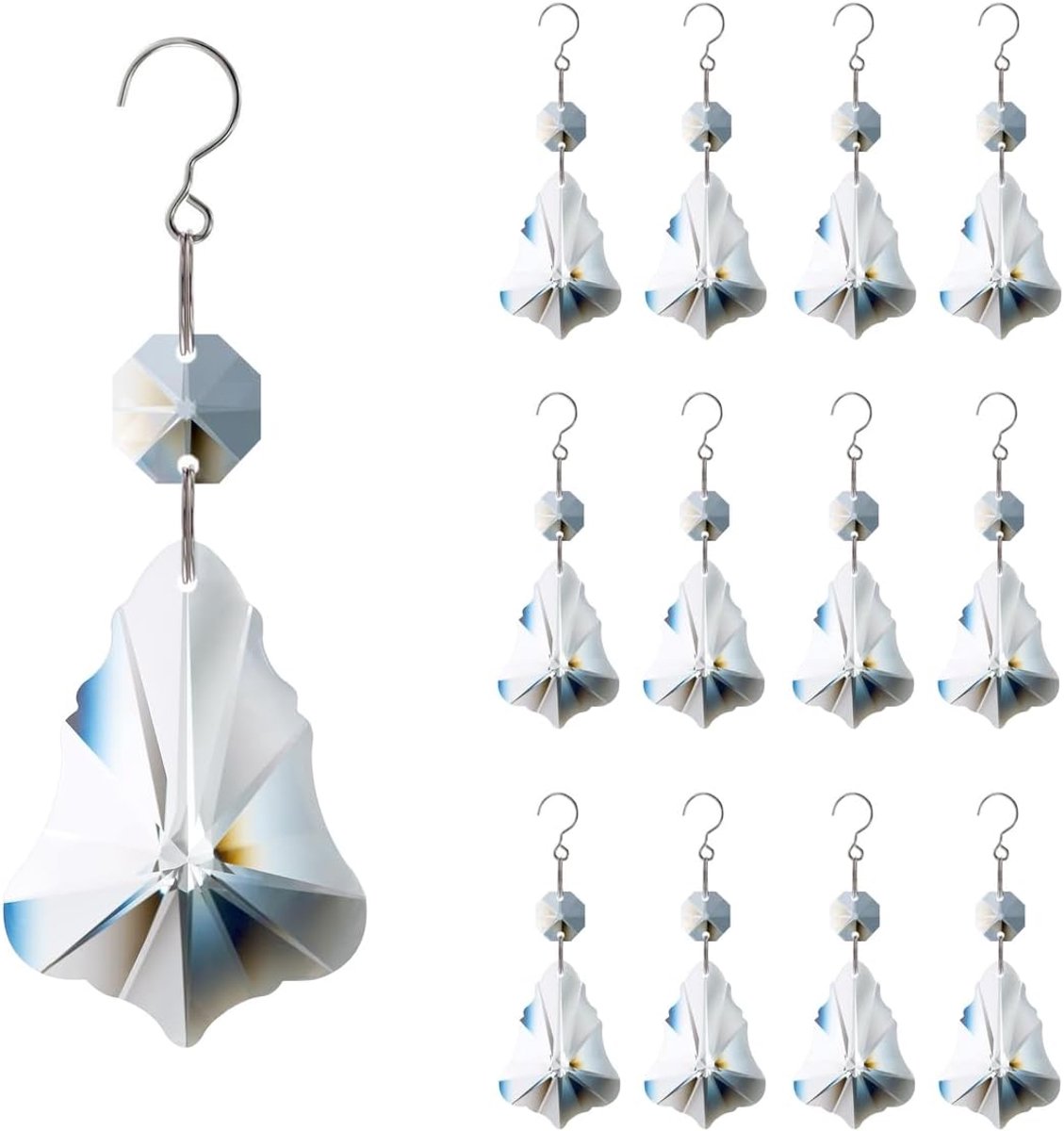 12 stks Crystal Suncatchers, Opknoping Kristallen Kroonluchter Prisma's voor Windows, Rainbow Maker Home Decoratie