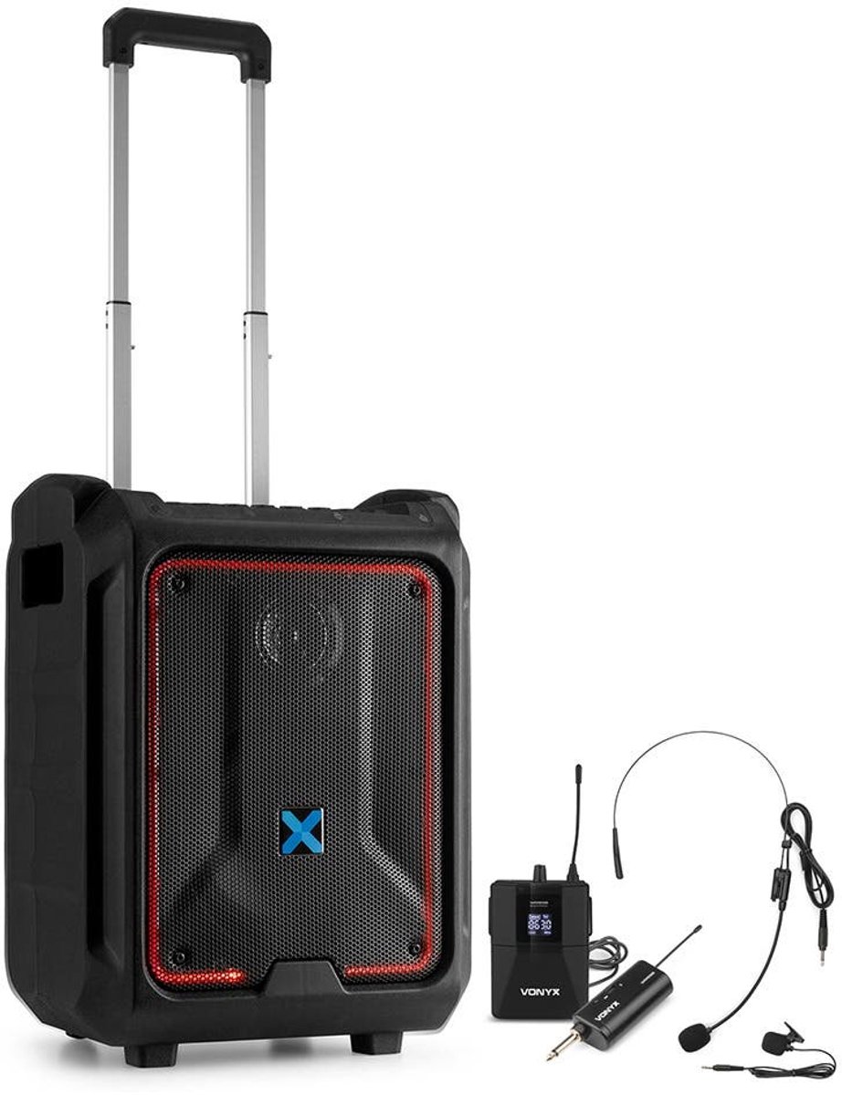 Vonyx SPLASH300 portable speaker met draadloze headset - Ideaal voor groepslessen - IPX5