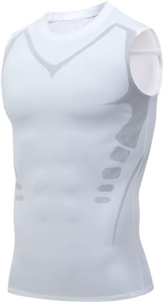 Compressie-tanktops voor heren, sneldrogend, compressieshirt, mouwloos, sport, basislaag, hardlopen, sport, fitness, tricot