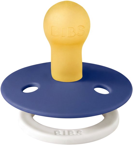 BIBS fopspeen ROND maat 2 - Glow in the dark Grape, Blush en Vanilla + Bolletoet speenzakje van BIBS — afbeelding 2