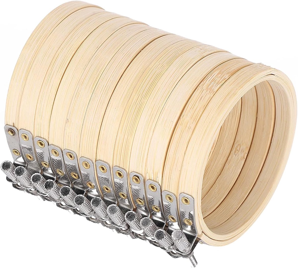 12 stuks 9 cm borduurframe, verstelbare cirkel, kruissteek-bandenring, grote verpakking voor kruissteek, naaien, knutselen, Kerstmis, thuis, ornamenten, praktisch naaien,