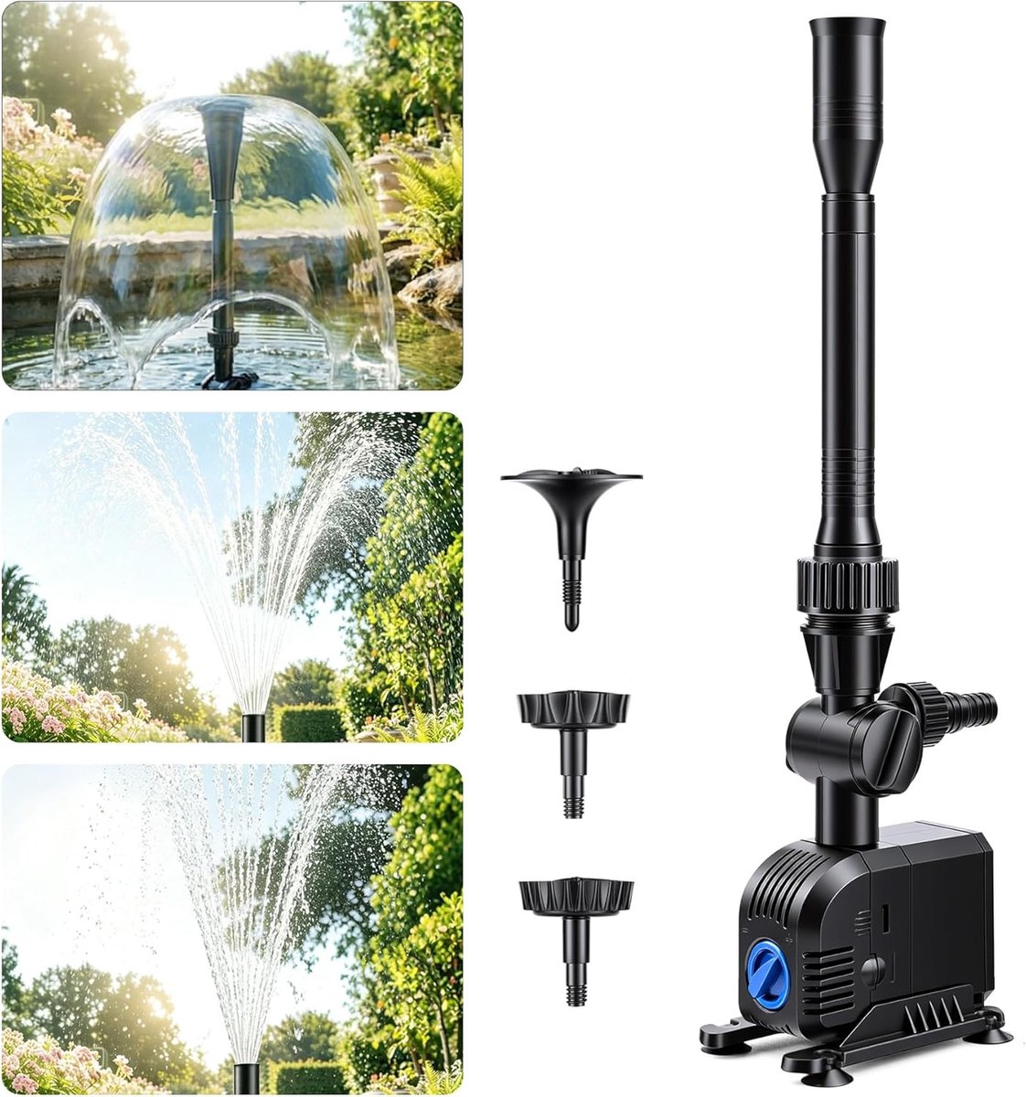 1500 L/h 25 W tuinfonteinpomp, vijverpomp, waterspeelpomp, waterpomp, waterpomp, fontein