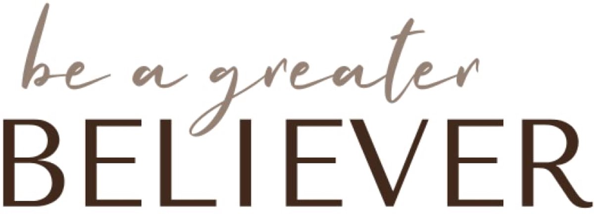 A Greater Believer - Decorative Book for Coffee Tables/End Tables/Night Tables/Shelves: Awesome Display Element for Bathroom Decor