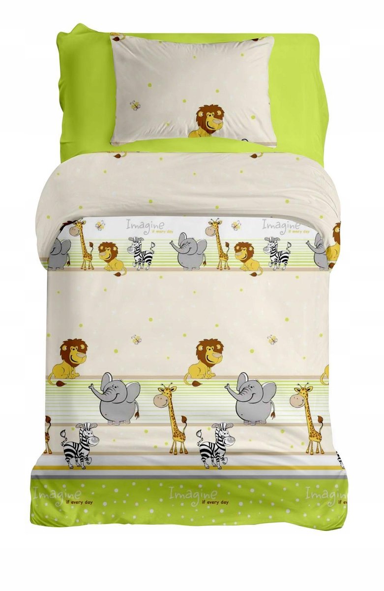 Kinderbeddengoed 160x200 cm, 100% katoen, Oeko-Tex gecertificeerd
