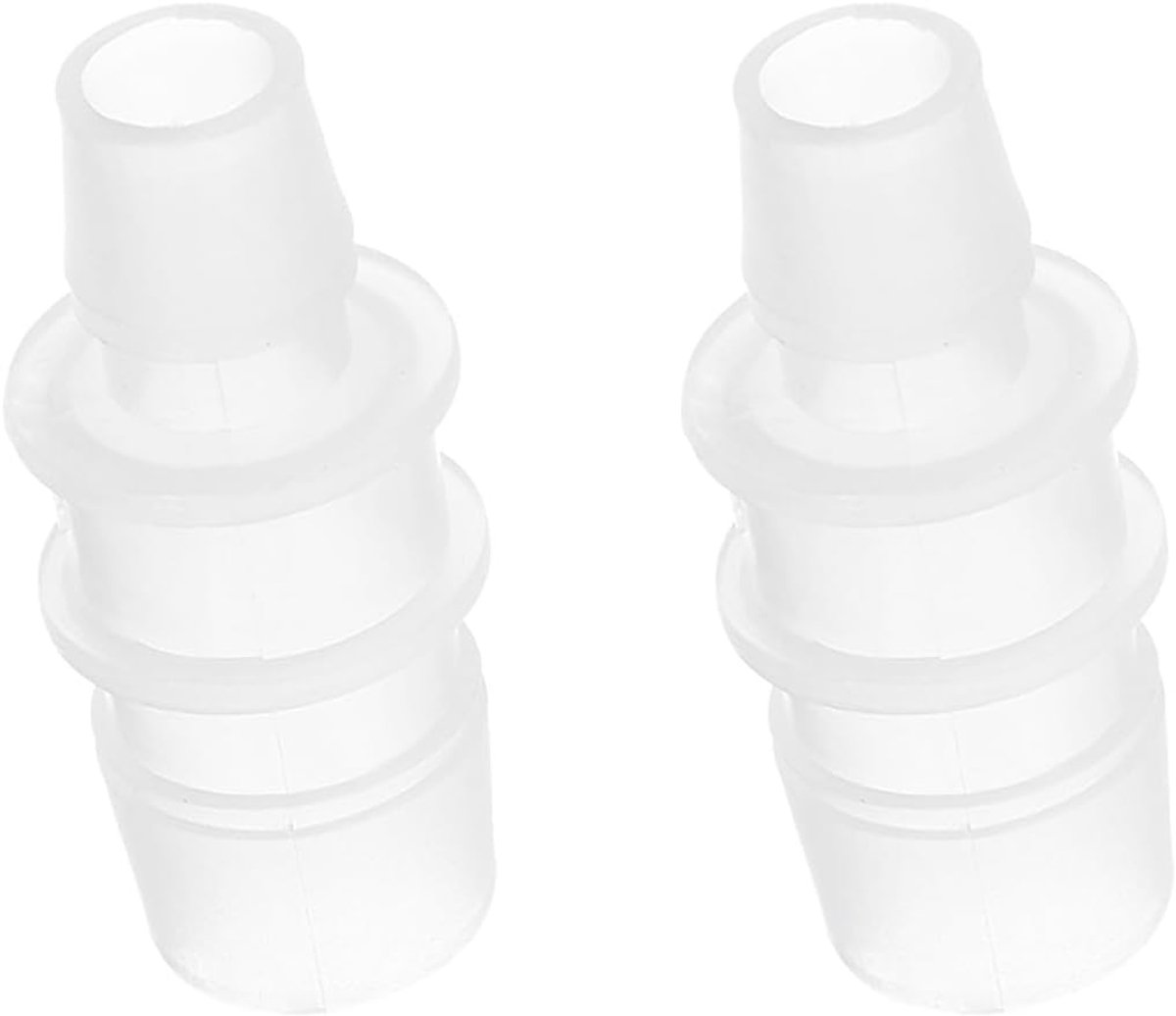 3/4" x 1/2" Plastic Slang Barb Fitting, 2 Stks Thru-Bulk Pijp Connectoren Prikkeldraad Splicer Mender Joint Adapter Union voor Aquarium Brandstof Gas Vloeibare Lucht