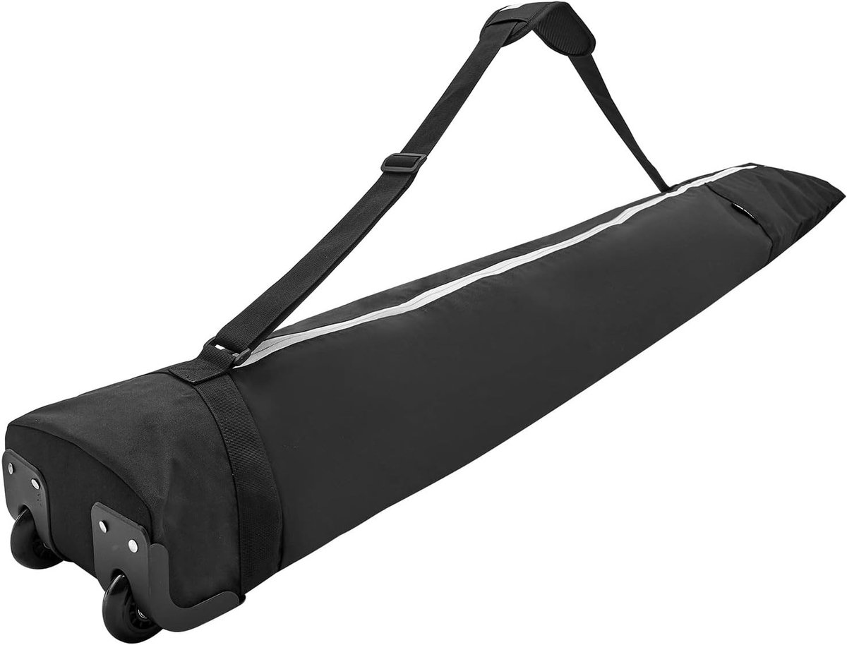 Snowboard- en Skitas met Wielen - Waterdichte Opbergtas voor Ski- en Snowboarduitrusting met Ruimte voor Accessoires