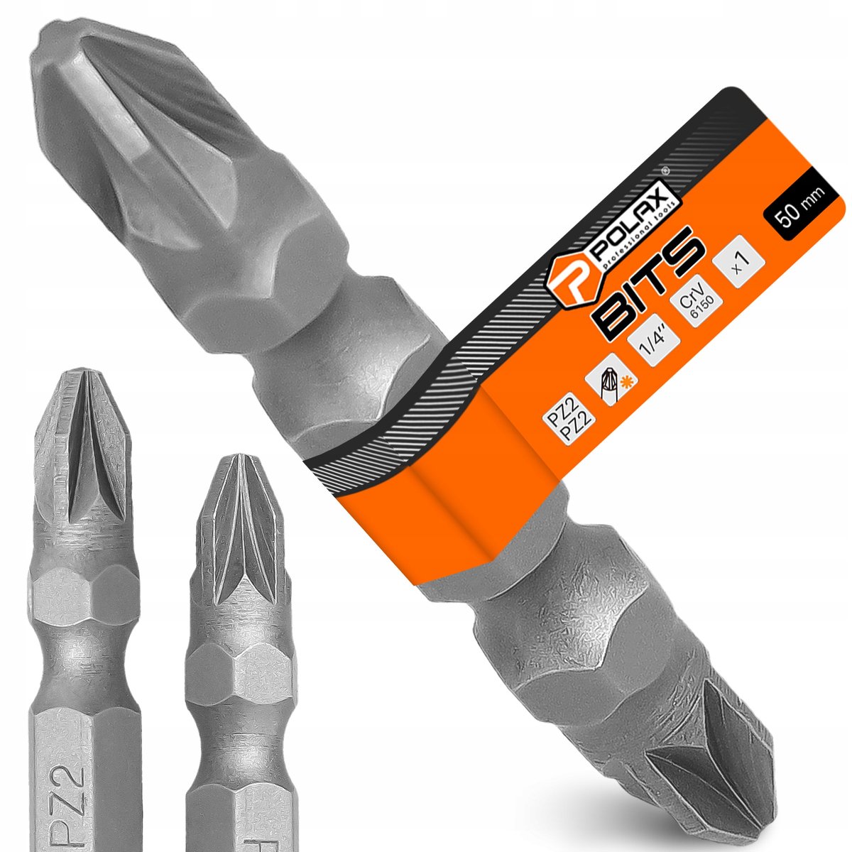 Dubbelzijdige Bit PZ2 50mm Magnetisch 1/4'' voor Schroef- en Boormachines