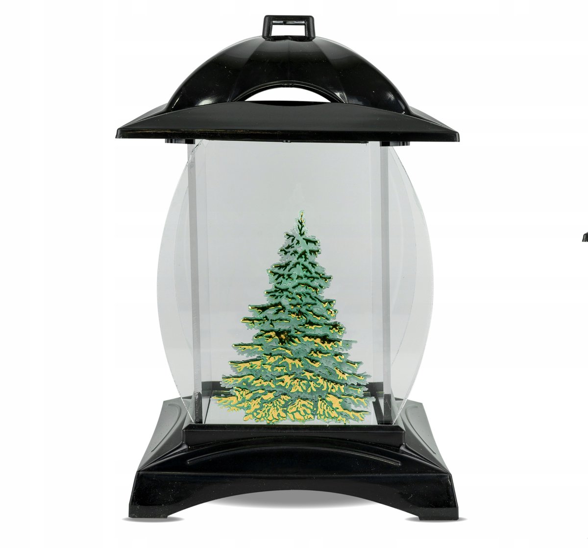 Artistieke Kerstboom Lantaarn 25 cm Zwart