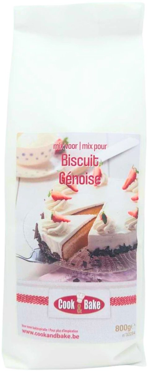 Cook & Bake - Mix voor Biscuit - Génoise - Biscuitmix - 800 g